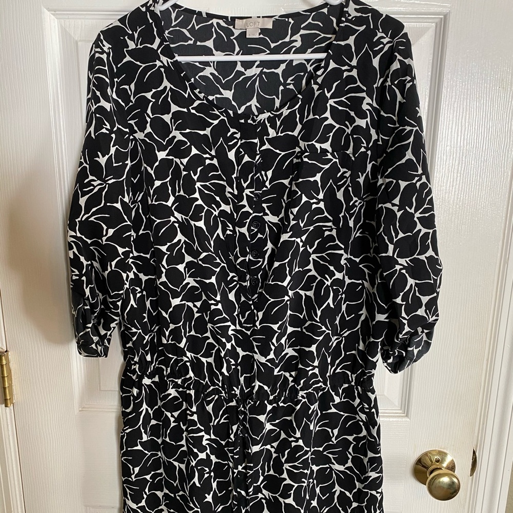 Banana Republic button up romper